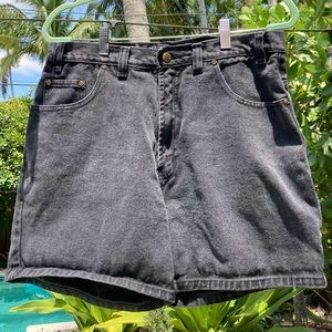 Route 66 Relaxed Fit Black Jean Shorts, Size 34 100% Cotton